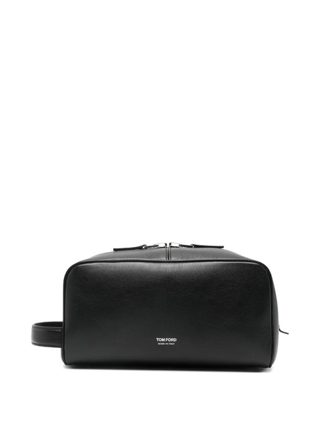  Tom Ford Trousse Da Bagno In Pelle - Nero 
