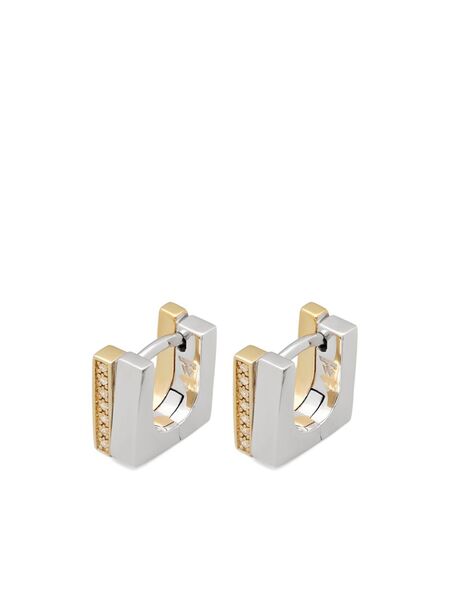  Tom Wood Orecchini A Cerchio Step Duo - Argento 