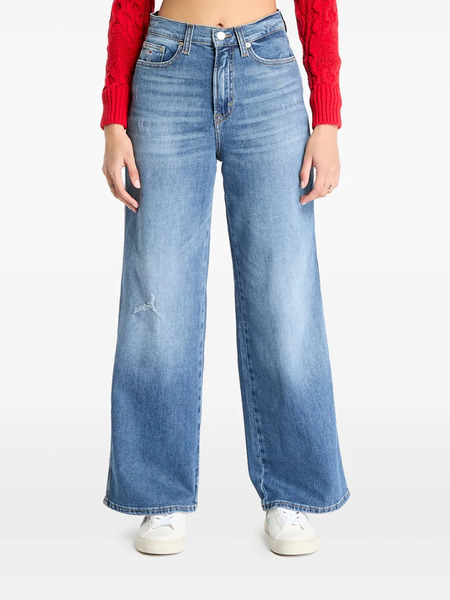  Tommy Jeans Jeans Claire A Gamba Ampia - Blu 