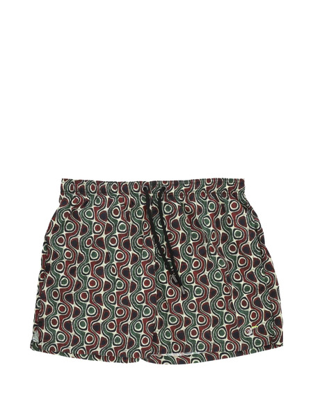  Tooco Abstract-print Drawstring Swim Shorts - Toni Neutri 