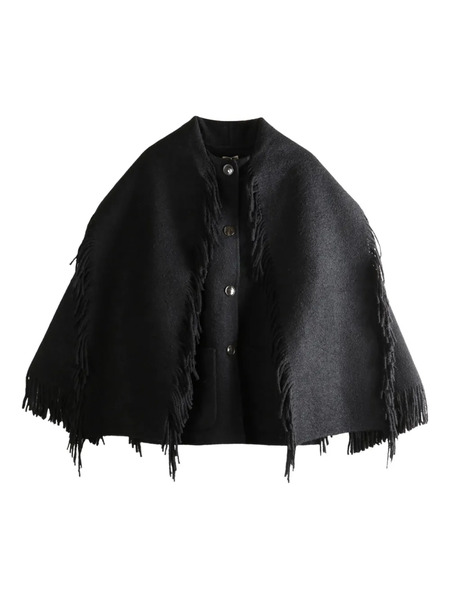  Toteme Fringe Button Jacket - Nero 