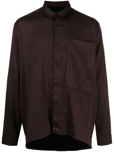  Transit Patch-pocket Button-up Shirt - Rosso 