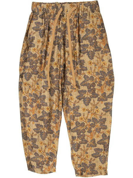  Uma Wang Pantaloni A Fiori - Toni Neutri 