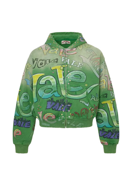  Vale Spearmint Zip-up Hoodie - Verde 