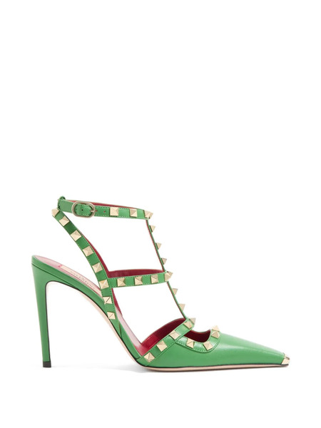  Valentino Garavani Pumps Rockstud In Pelle - Verde 