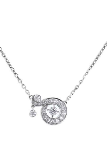  Van Cleef & Arpels Pre-owned Collana Nid Du Paradis In Oro Bianco 18kt Con Diamanti Anni 2010 - Argento 