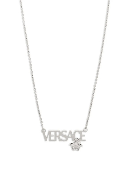  Versace Collana Con Logo - Argento 