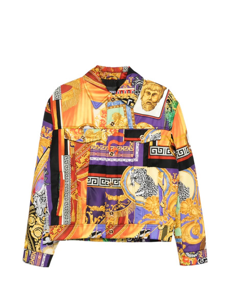  Versace Giacca Con Stampa - Arancione 