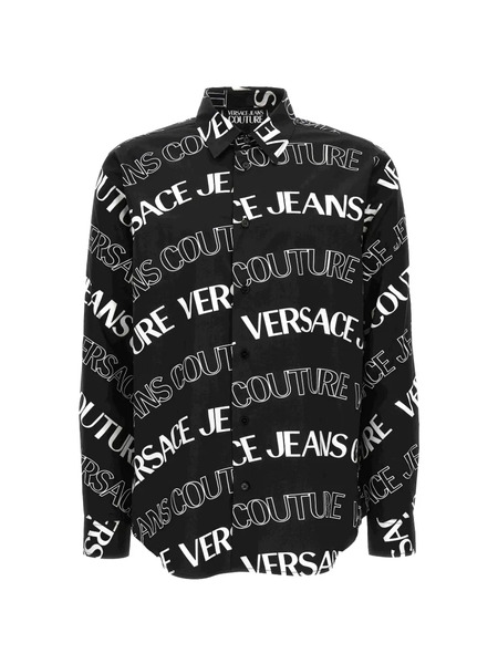  Versace Jeans Couture Camicia Con Logo - Nero 