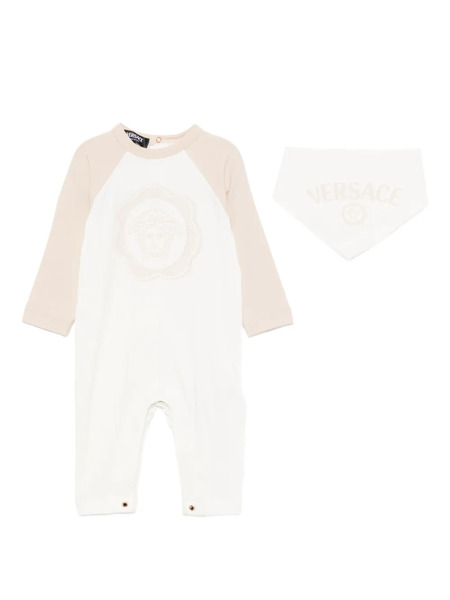  Versace Kids Set Tutina Con Stampa - Bianco 