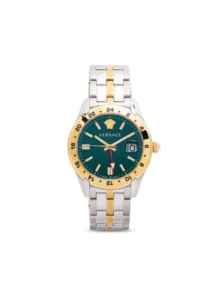  Versace Orologio Greca Time Gmt 41mm - Verde 