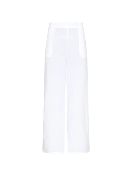  Vilebrequin Pantaloni Elasticizzati - Bianco 