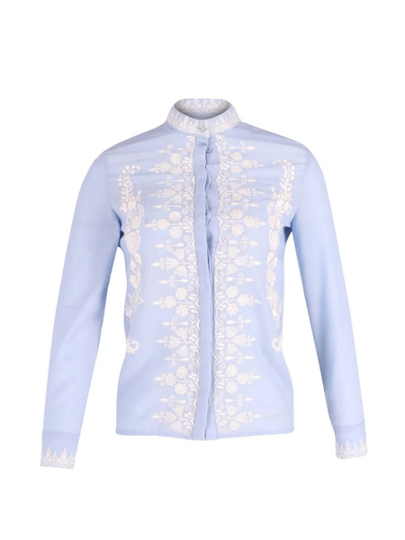  Vilshenko Camicia Con Ricamo - Blu 