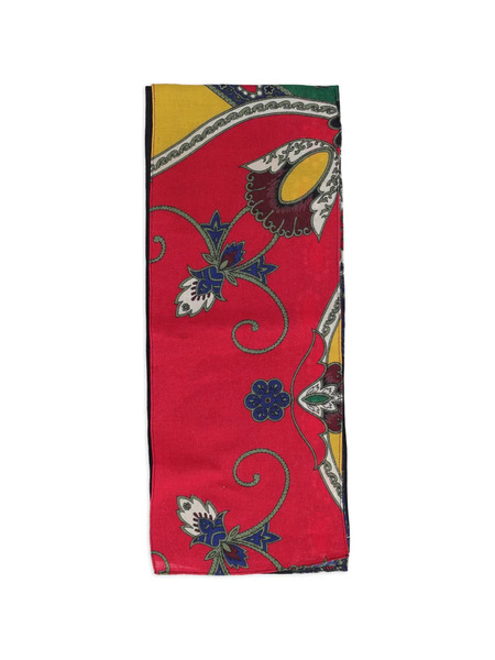  Vintage Foulard A Fiori - Rosso 