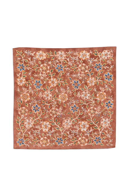  Visvim Foulard Con Stampa A Fiori - Marrone 