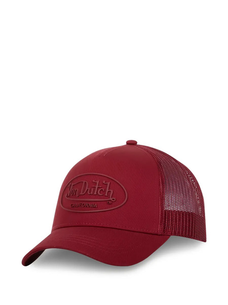  Von Dutch Logo-patch Mesh-panel Cap - Rosso 