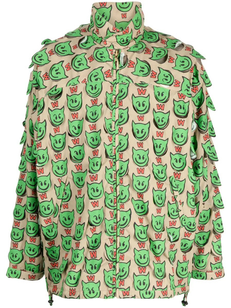  Walter Van Beirendonck Giacca Con Stampa - Marrone 