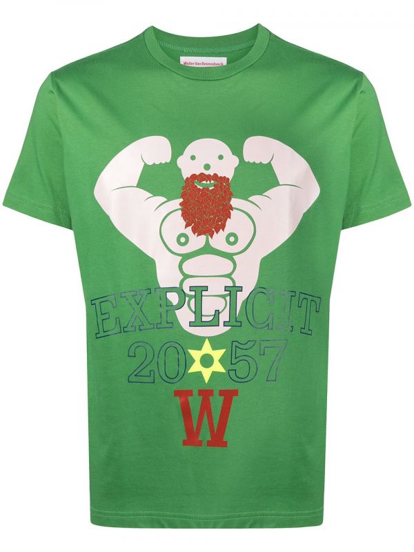  Walter Van Beirendonck Pre-owned T-shirt Super Me - Verde 