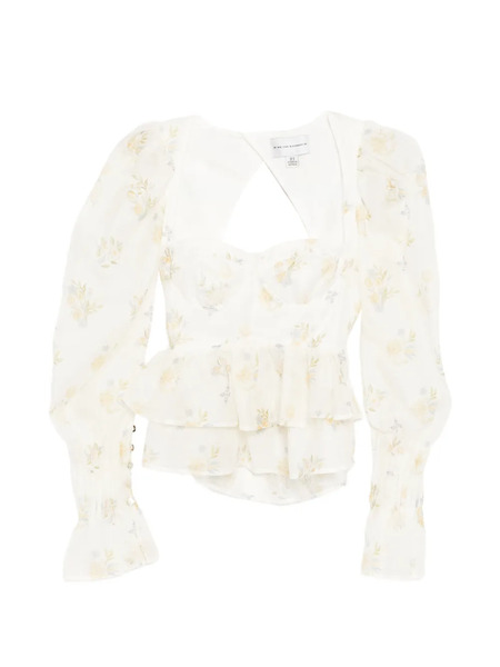  We Are Kindred Blusa A Fiori - Bianco 