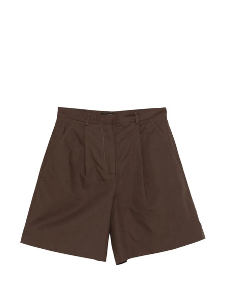  Weekend Max Mara Bermuda Con Pieghe - Marrone 