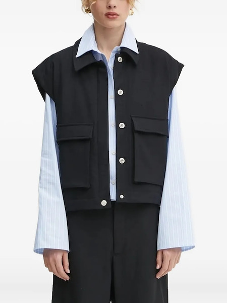  Won Hundred Gilet Con Bottoni - Nero 