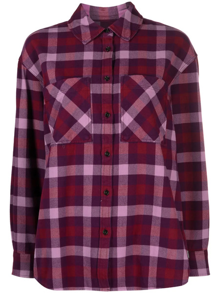  Woolrich Camicia A Quadri - Viola 