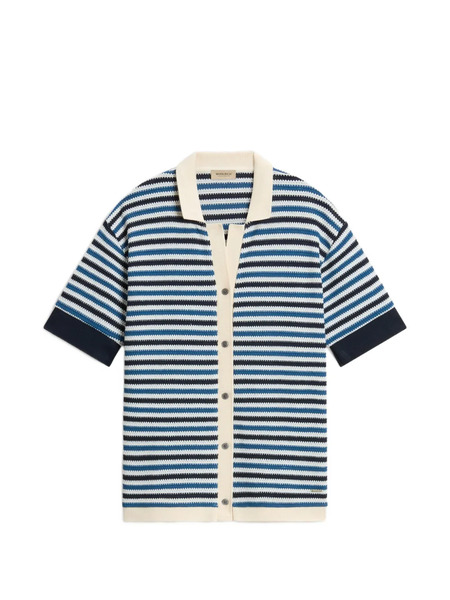  Woolrich Camicia A Righe - Blu 