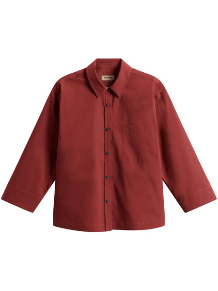 Woolrich Camicia In Popeline - Rosso 