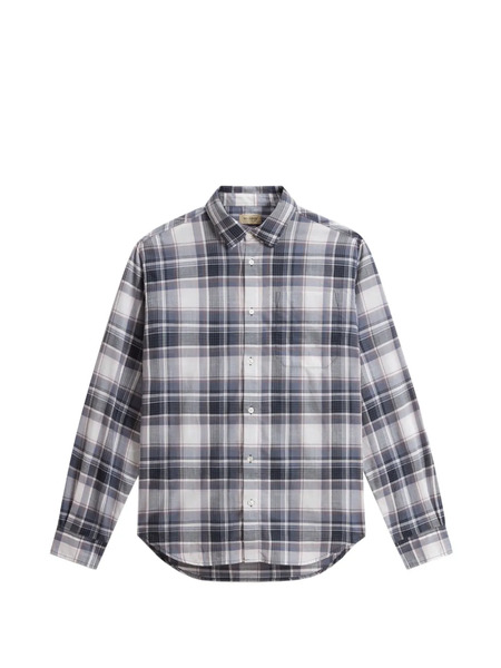  Woolrich Camicia Warren A Quadri - Bianco 