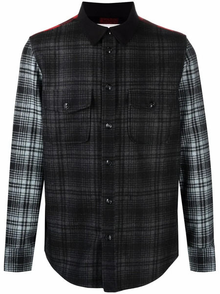  Woolrich Giacca-camicia Con Design Patchwork Alaskan - Rosso 