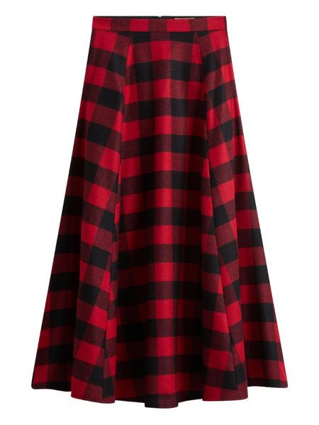  Woolrich Gonna A Quadri - Rosso 