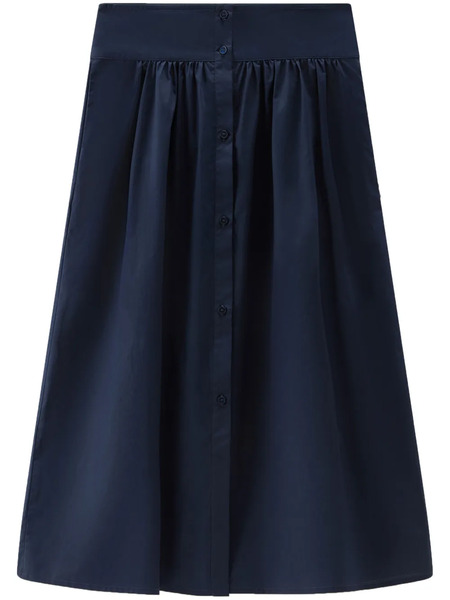  Woolrich Gonna Midi Svasata - Blu 