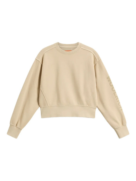  Woolrich Kids Felpa Girocollo Con Logo - Toni Neutri 