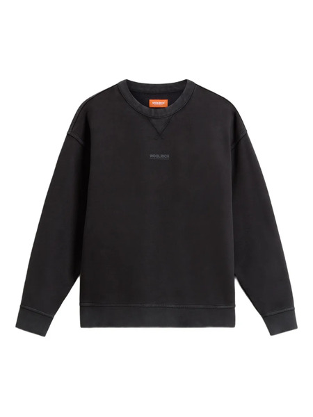  Woolrich Kids Felpa Girocollo Con Stampa - Nero 
