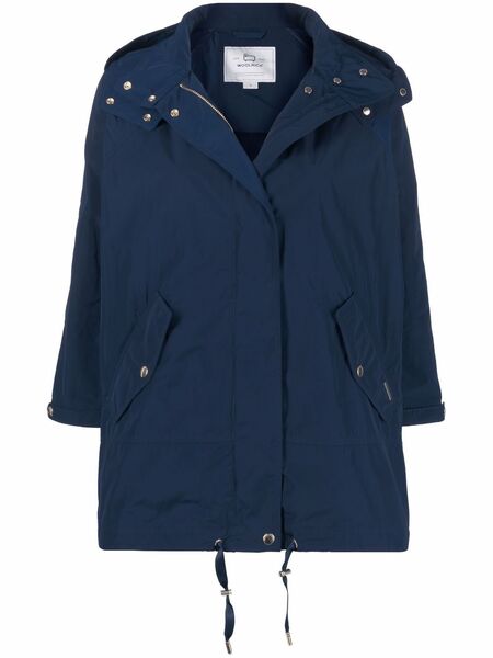  Woolrich Parka Con Chiusura Nascosta - Blu 