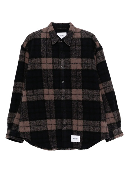  Wtaps Camicia A Quadri - Blu 