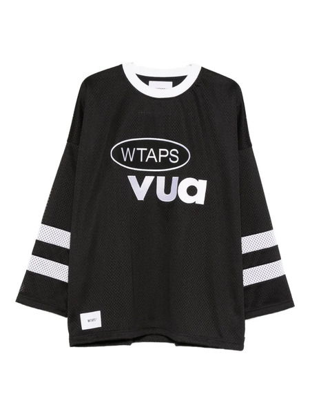  Wtaps T-shirt Netminder Con Logo - Nero 