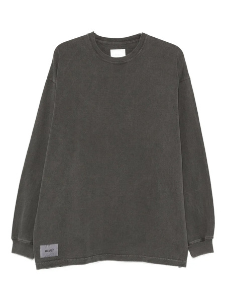 Wtaps T-shirt Sign-od A Maniche Lunghe - Grigio 