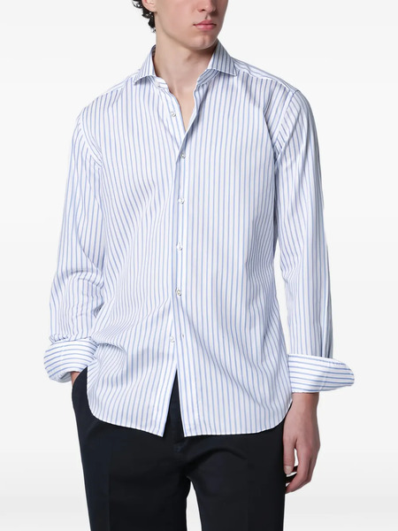  Xacus Camicia A Righe - Bianco 