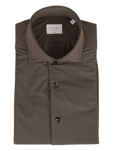  Xacus Camicia Con Bottoni - Marrone 