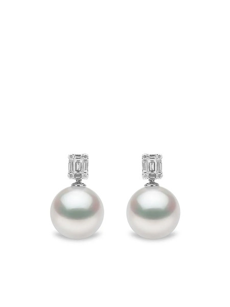  Yoko London Orecchini Starlight In Oro Bianco 18 Carati, Diamanti E Perla Dei Mari Del Sud - Argento 