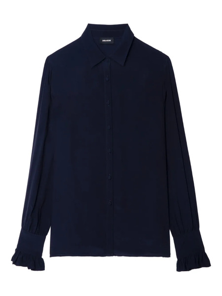  Zadig&voltaire Camicia Con Ruches - Blu 