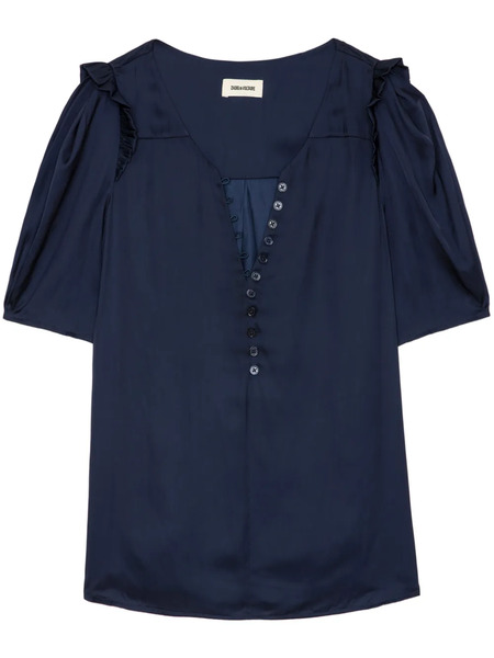  Zadig&voltaire Top Con Maniche A Palloncino - Blu 