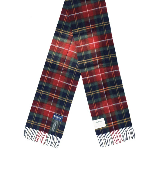  Sciarpa Wool Cashmere Winterberry Tartan  Barbour 
