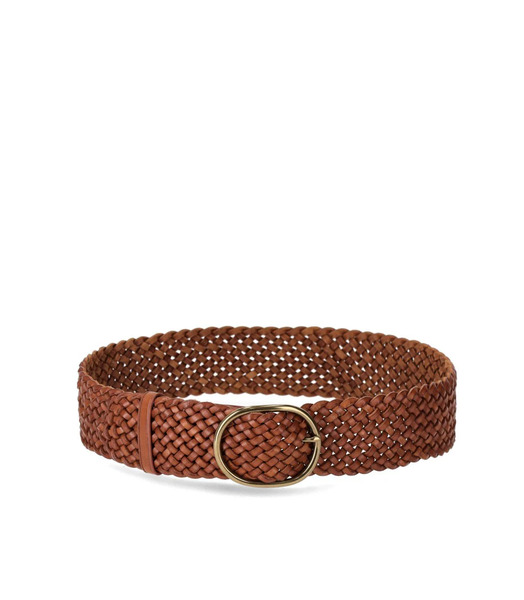  Cintura In Pelle Intrecciata Cuoio Dragon Diffusion 