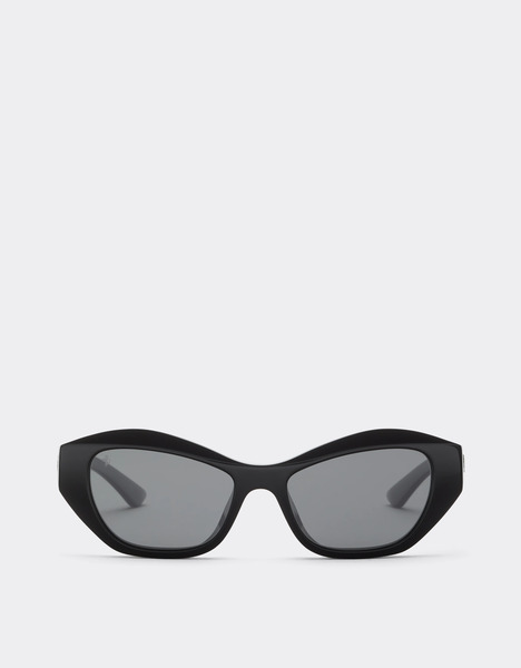  Ferrari Occhiale Da Sole Ferrari In Acetato Color Nero Lucido Con Lenti Nere Polarizzate - Female Occhiali Da Sole Nero Os 