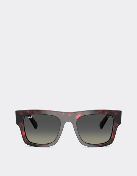  Ferrari Ray-ban For Scuderia Ferrari Rb2217m In Acetato Rosso Havana Con Lenti Grigie Sfumate -  Occhiali Da Sole Rosso Corsa Os 