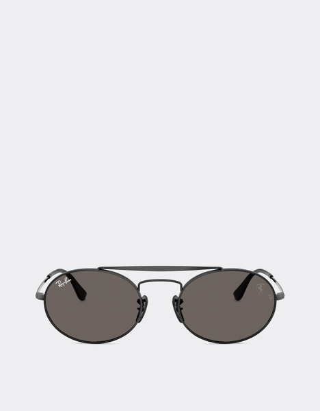  Ferrari Ray-ban Per Scuderia Ferrari Rb3775m In Metallo Nero Con Lenti Grigio Scuro -  Occhiali Da Sole Nero Os 