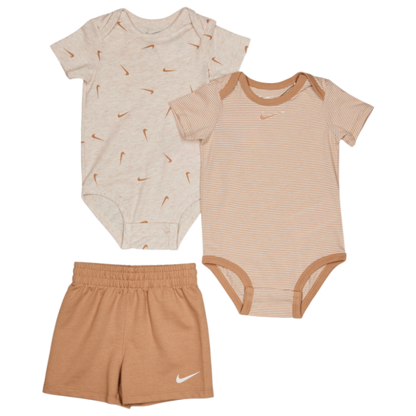  Nike Essentials Stripe Swooshfetti Neonato - Tute Da Ginnastica Bianco - Taglia 50 - 56 Cm - Jersey Di Cotone 