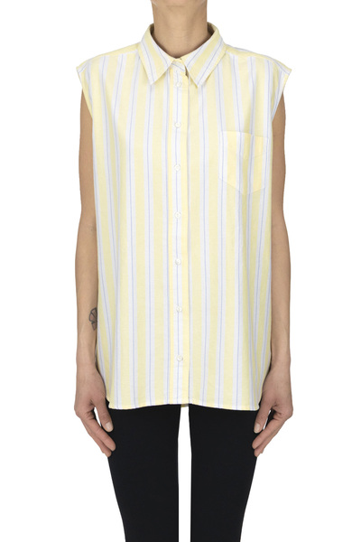  Aspesi Camicia A Righe Senza Maniche 